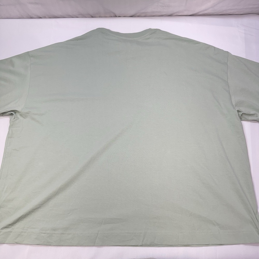 NEW COS Women's L / XL Oversized Tee Tshirt 100% Organic Cotton Boxy Green - Picture 6 of 13